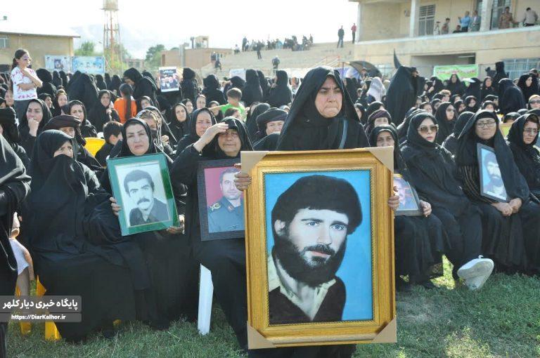 حماسه حضور مردم در تکریم ۳هزار شهید ایل کلهر++عکس