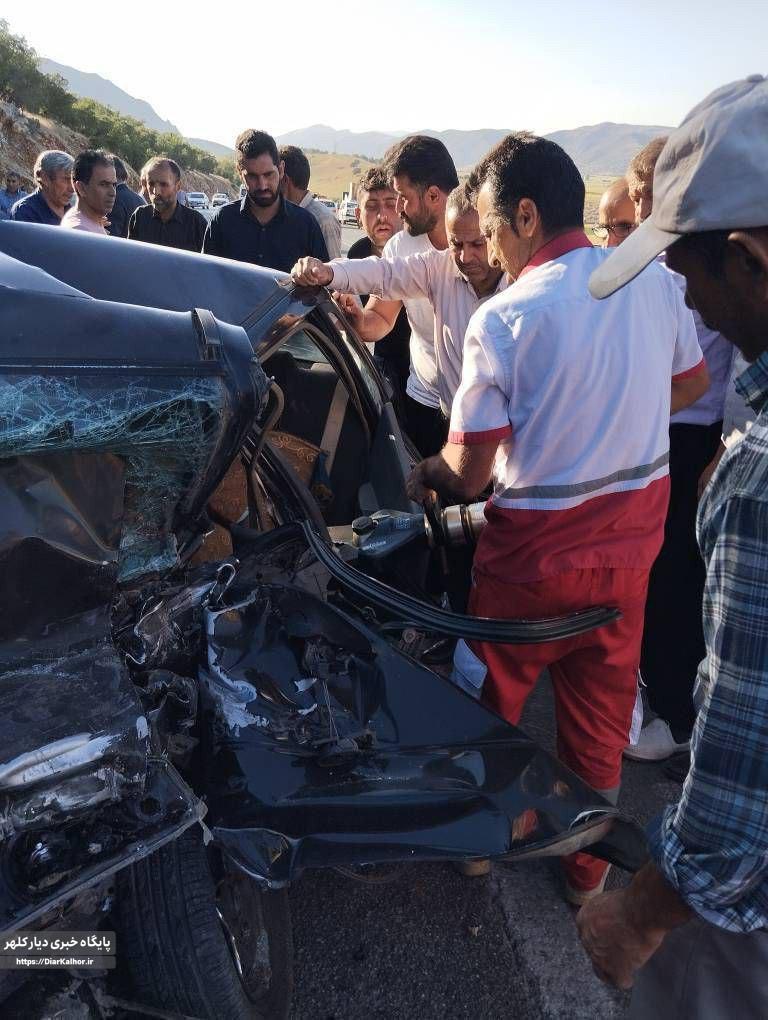 تصادف خونین گیلانغرب ۳کشته و زخمی بجا گذاشت