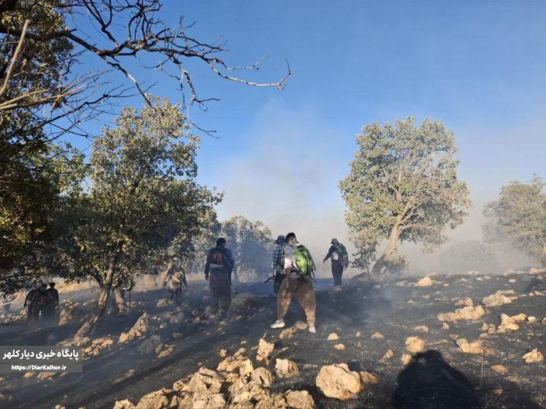 آتش سوزی بلاله مهار شد+عکس