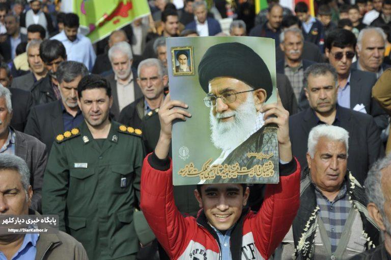 حماسه حضور گیلانغربیها در مراسم ۱۳ آبانماه+عکس