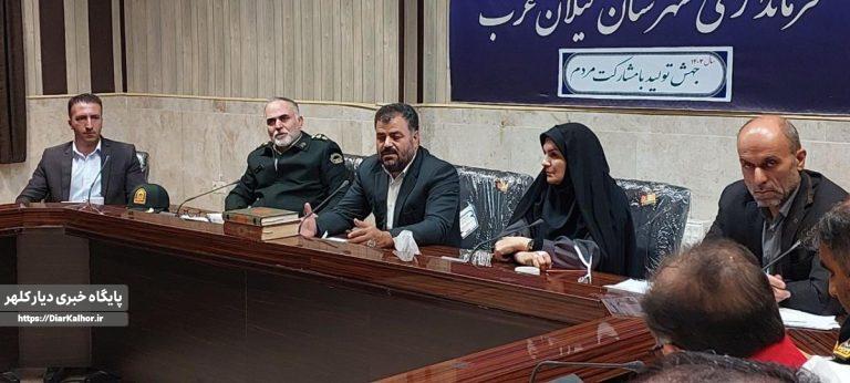 تاکید فرماندار شهرستان گیلان غرب بر حذف ۵ نقطه حادثه خیز جادهای