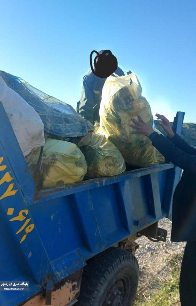 پاکسازی زبالهها در دهستان های بخش مرکزی گیلان غرب+عکس